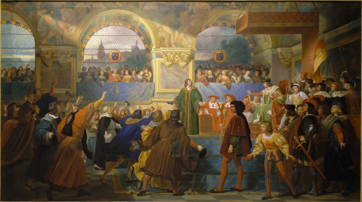 29-Michel Martin Drolling-Luigi XII viene proclamato 'Padre del Popolo' negli Stati Generali tenutisi a Tours nel 1506-Louvre, Parigi  